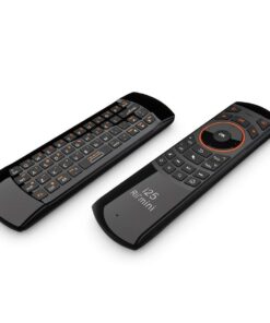 Rii K25 Multifunction Portable 2.4GHz Mini Wireless Fly Mouse Keyboard and Remote Control with Rechargeable Li-ion Battery (Black) 17 61nHHuvfxcL