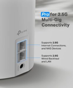 TP-Link AX3000 Whole Home Wi-Fi 6 Mesh System (Deco X55 Pro) | Up to 6500 Sq.Ft. 2×2.5G WAN/LAN Ports Wired Ethernet Backhaul Ideal for 1Gig+ Internet AI-Driven 2023 Release (3-Pack) 8 61nHhP436QL