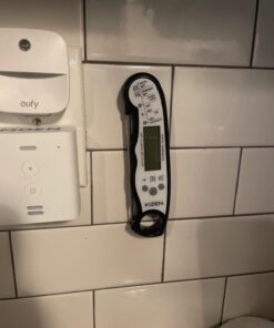 KIZEN Digital Meat Thermometer with Probe - Instant Read Food Thermometer for Cooking, Grilling, BBQ, Baking, Liquids, Candy, Deep Frying, and More - Black/White 36 61nKJlVlTL