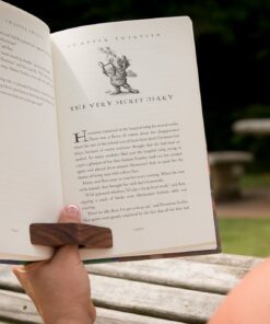 The PagePal Page-Holder- American Made Walnut Thumb Bookmark - Novel Reading Accessories Gifts for Readers, Book Lovers Gifts, Bookworm Gifts, Book Accessories - Made in The USA (Regular) Walnut - Regular 17 61nLTaA6CBL