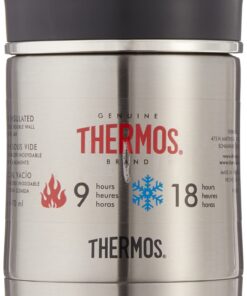 THERMOS Stainless Steel Food Jar, 16 Ounce, Black 8 61nLppAobNL