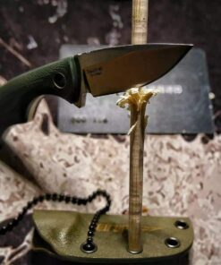 TONIFE Fixed Blade Neck Knife Full Tang 4-5/8 Inch Overall with Kydex Sheath and Ball Chain (Army Green) Army Green 15 61nNhm3MQSL