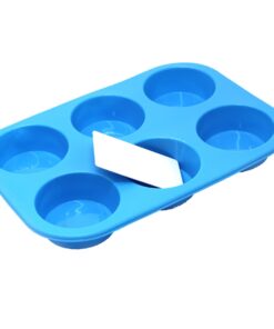 X-Haibei Round Circle Soap Silicone Mold Chocolate Jelly Muffin Cupcake Baking Mould, Basic Soap Making, Dia. 2.75inch,3oz per cell 20 61nPAoWb4UL