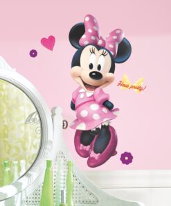 Alternative view of RoomMates RMK2008GM Minnie Bow-Tique Peel and Stick Giant Wall Decal , Pink Bow-Tique Giant