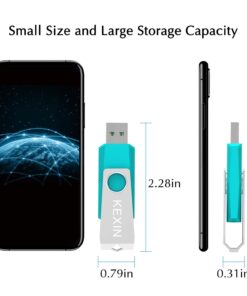 KEXIN 128GB Flash Drive 3 Pack 128GB USB Flash Drive Thumb Drive Zip Drive USB 2.0 Memory Stick USB Drive with Keychain(128G 3-Pack) 128GB X3 10 61nQf3uTcBL