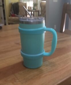 F-32 Handle - 19 COLORS - 20oz Size - Compatible with 20 Oz YETI Tumbler Travel Mug - BPA FREE (20OZ, SEAFOAM BLUE, 1 Count (Pack of 1)) 20ozSeafoam Blue 20.0 ounces 28 61nR 0CnL4L