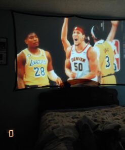 HAPPRUN Projector, Native 1080P Bluetooth Projector with 100''Screen, 9500L Portable Outdoor Movie Projector Compatible with Smartphone, HDMI,USB,AV,Fire Stick, PS5 43 61nRcpW4g4L