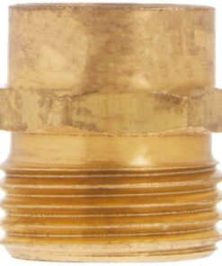 Anderson Metals 57480-1208 Brass Garden Hose Fitting, Connector, read ¾” Male GHT x ½” Female NPT 3/4" Male Hose ID x 1/2" GHT Female 18 61nRusmkExL