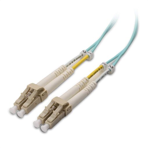 Cable Matters OFNP Plenum Multimode Duplex OM3 Fiber Cable 3.3 Feet / 1m (40Gb 10Gb, LC to LC, 50/125 Fiber Optic Cable, Fiber Patch Cable) 3.3 ft