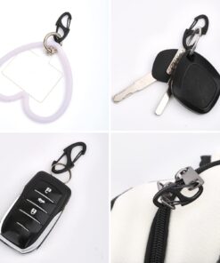 S Shaped Double Carabiner Keychain 1.6 Inch Dual Gate Binder Carabiner Ideal for Camping Traveling(Black, Silver,Dark Grey) Black 40.0 15 61nX0W2OuEL