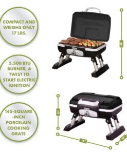 Cuisinart CGG-180TB Portable Propane, Petit Gourmet Tabletop Gas Grill, Black 24 61nXcUj2gPL