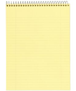 Mead Legal Pad Writing Pads, Top Bound, Wide Ruled Paper, 8-1/2" x 11", 70 Sheets, Great for Use as Home Office Supplies, Memo Pads, Note Pads, or Steno Pads, Letter Writing, Canary Yellow (MEA59880) 13 61nXtfWJeUL