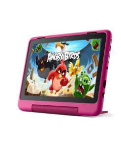 Alternative view of Amazon Fire HD 8 Kids Pro tablet- 2022, ages 6-12 | 8" HD screen, slim case for older kids, ad-free content, parental controls, 13-hr battery, 32 GB, Rainbow Universe