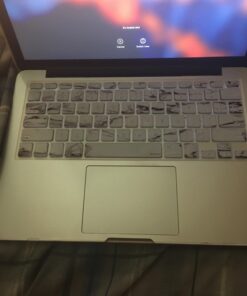 MOSISO Silicone Keyboard Cover Compatible with MacBook Air 13 inch A1466 A1369 2010-2017&Compatible with MacBook Pro 13/15 inch (with/Without Retina Display, 2015 or Older Version), White Marble 26 61nc9o oqqL 2