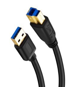 Jelly Tang USB 3.0 Cable A Male to B Male 25Ft,Superspeed USB 3.0 A-B/A Male to B Male Cable - for Scanner, Printers, Desktop External Hard Drivers and More(25Ft/8M) 25Ft/8M 8 61ndrJOMvzL 7