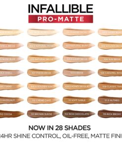 L'Oreal Paris Cosmetics Makeup Infallible Pro-Matte Liquid Longwear Foundation, Classic Ivory, 1 fl oz 101 Classic Ivory 1 Fl Oz (Pack of 1) 27 61ndxikbFBL