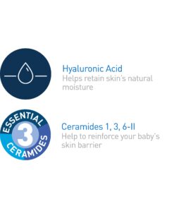 CeraVe Diaper Rash Cream | Baby Healing Ointment for Extra Dry, Cracked Skin | Diaper Cream with Ceramides & Vitamin E | Lanolin, Fragrance, Paraben, Dye, Phthalates & Sulfate Free | 3 Ounce 27 61nfPRazJtL