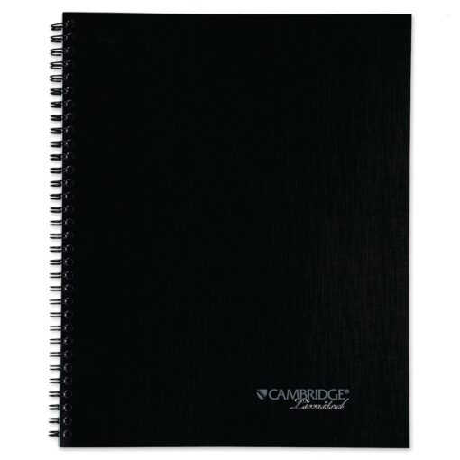 Cambridge Limited Business Notebook, 8-1/4 x 11 Inches, Wirebound, Action Planner, Black (06064) 11" x 8-1/4"