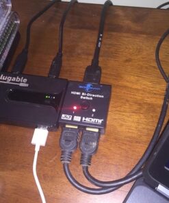 Amazon Basics HDMI A to DVI Adapter Cable, Bi-Directional 1080p, Gold Plated, Black, 3 Feet, 1-Pack 3 ft 34 61nhFBYJDpL