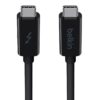Belkin Thunderbolt 3 USB C to USB C 3.3ft/1M Long Data Transfer Power Cable with 20 Gbps Data Transfer Speed & Up To 10 Gbps for USB3.1 Devices - Supporting Thunderbolt, 4K & Ultra HD Display (Black) 3 ft/ 20 Gbps 26 61nhdGqto L