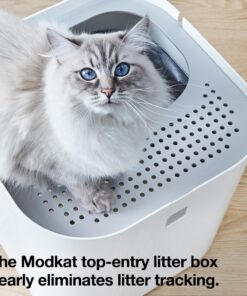 Alternative view of Modkat® Litter Box, Top-Entry, Includes Scoop and Reusable Liner - Gray