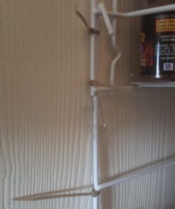 Lavish Home (White) 6-Tier Adjustable Kitchen Door Rack for Pantry Organization and Storage Shelving, (L) 19” x (W) 5” x (H) 56-64 50 61niQFv1z3L