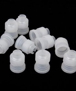 Alternative view of CJESLNA 10pcs Coupler Adaptor Icing Piping Nozzle Bag Cake Flower Pastry Decoration Tool Small Size