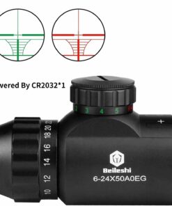 Beileshi 6-24X50 / 4.5-14X50 Optics Hunting Rifle Scope with 20mm Free Mounts 6-24x50 Illuminated 25 61njp3We7XL