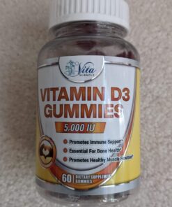 Vitamin D Gummies for Adults Kids 5000 IU - Chewable D3 Gummies Supplement for Women Men 2 Month Supply VIT D Gummy Tasty Chewables 60 Count (Pack of 1) 34 61nlvQXFwdL