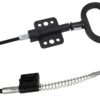 RRRP - Recliner Replacement Parts - Universal D Handle Cable - Spring S/Z Hook Exposed 5.25" Length is 43" fits Berkline/Major Brands Couch Parachute Ring Style Pull Chair Release Handle Sofa 17 61nnC KFzL