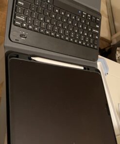 CHESONA iPad Pro 12.9 inch 2022 Case with Keyboard, Keyboard (for 12.9-inch iPad Pro - 6th Generation, 5th/4th/3rd Generation) - Wireless Detachable - with Pencil Holder for 2022 iPad Pro 12.9 Black 58 61nnX87BrKL