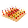 Restaurantware 12-IN Square Bamboo Food Skewer Holder: Perfect for Cocktail Parties and Catering Events - Biodegradable and Eco-Friendly Pick Stand and Food Display - 100-holes - 1-CT - Restaurantware 100 holes 55 61noz4OuSjL
