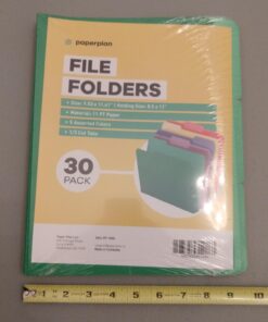 Colored File Folders - Colored Folders - Colored File Folders Letter Size - File Folders - File Folders Letter Size - Color File Folders - Color Folders - (30 Pack, 8.5 x 11", 1/3 Cut Tabs, 5 Colors) 30 Pack 30 61nq9LUiE5L