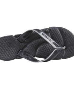 Havaianas Men's Power Flip Flop Sandals, Comfort Designed Footbed, Grippy Outsole 11-12 Black/Steel Grey 7 61nqYDHVy L