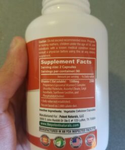 POTENT NATURALS Liposomal Vitamin C 1500mg, Vitamin C Supplement - High Absorption Ascorbic Acid - Immune-Support Supplement & Helps Collagen Production- 180 Capsules 1500 MG 29 61nsE0SJvOL