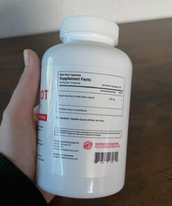 Beet Root Capsules - 1200mg Per Serving - 200 Beet Root Powder Capsules - Beetroot Powder Supports Blood Pressure, Athletic Performance, Digestive, Immune System (Pure, Non-GMO & Gluten Free 33 61ntWi1LXgL