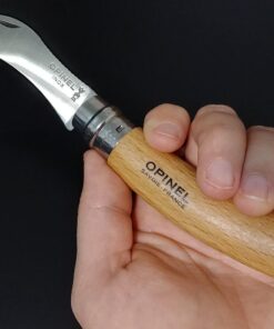Opinel No. 08 Mushroom Knife – Pick + Clean Mushrooms, Beechwood Handle, Integrated Brush, Curved Sandvik Steel Blade, Made in France 29 61nv2ISqSwL