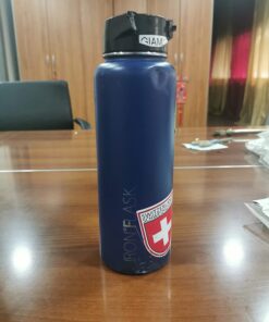 IRON °FLASK Sports Water Bottle - 40oz, 3 Lids (Straw Lid), Leak Proof - Stainless Steel Gym & Sport Bottles for Men, Women & Kids - Double Walled, Insulated Thermos, Metal Canteen Twilight Blue 40 Oz 34 61nv8bLi L