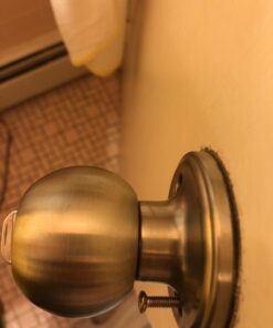 Copper Creek BK2030SS Ball Door Knob, Privacy Function, 1 Pack, Satin Stainless 32 61nvFmg adL