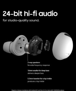 SAMSUNG Galaxy Buds 2 Pro True Wireless Bluetooth Earbuds, Noise Cancelling, Hi-Fi Sound, 360 Audio, Comfort Fit In Ear, HD Voice, Conversation Mode, IPX7 Water Resistant, US Version, Graphite Buds2 Pro Only 24 61nxlP44hL