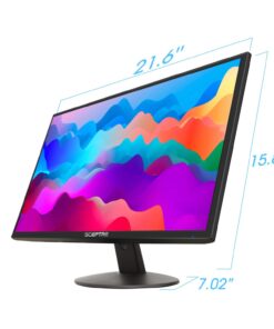 Sceptre 24-inch Professional Thin 1080p LED Monitor 99% sRGB 2x HDMI VGA Build-in Speakers, Machine Black (E248W-19203R Series) 24" 75Hz 26 61nzPZ4atpL