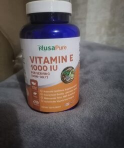 NusaPure Vitamin E 1000 IU 200 Tablets (Non-GMO & Gluten-Free) - Mixed Tocopherols 25 61o 5F9pXEL 1