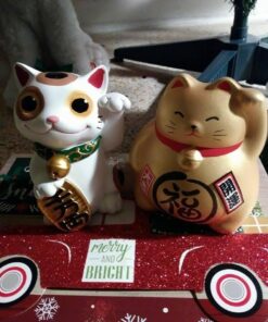Maneki Neko Money Lucky Cat Chinese Japanese Statue 21 61o 6Z0ugWL