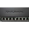 D-Link Fast Ethernet Switch, 8 Port Unmanaged Metal Fanless Desktop Network Internet (DES-108), Black 19 61o IfashIL