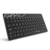 Rapoo K800 2.4G Wireless Keyboard Small Silent Compact Low-Profile Plug and Go for Computer/Desktop/PC/Laptop/Notebook/Smart TV Travel Business Keyboards Black 2 61o LH6 BKL