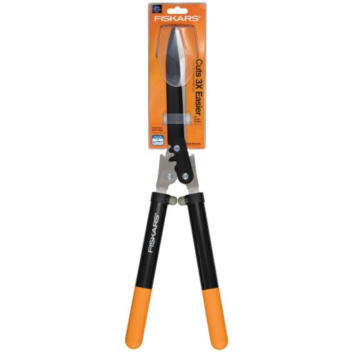 Fiskars PowerGear Hedge Shears - 23" Stainless Steel Blades - Plant Cutting Scissors with Sharp Precision-Ground Steel Blade PowerGear 23 in