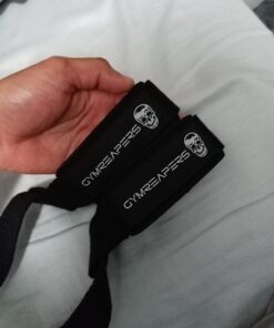 Gymreapers Lifting Wrist Straps for Weightlifting, Bodybuilding, Powerlifting, Strength Training, & Deadlifts - Padded Neoprene with 18 inch Cotton Black 32 61o zAHxJFL