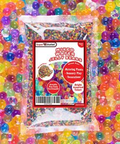 Super Z Outlet 1 Pound Mixed Bag of Assorted Multi-Color Water Gel Pearls Beads for Home Decoration, Wedding Centerpiece, Vase Filler, Plants, Education (Makes 12 Gallons)