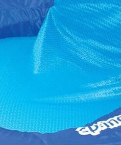 Alternative view of SwimWays Spring Float Recliner with Removable Canopy - Swim Lounger for Pool or Lake, Blue Dark Blue / Light Blue