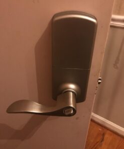 MiLocks XKL-02SN Digital Lever Handle Door Lock with Keyless Entry via Remote Control and Keypad Code for Interior Doors, Satin Nickel 6 61o1stItKJL